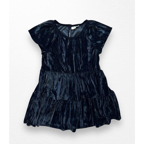 Gap Velour Tiered Dress, Size 8/9 - Picture 1 of 7